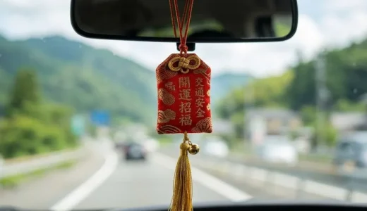 車のフロントガラスにお守りをつけるのは違反？適切な保管場所も解説！