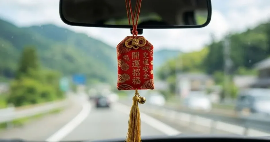 車のフロントガラスにお守りをつけるのは違反？適切な保管場所も解説！