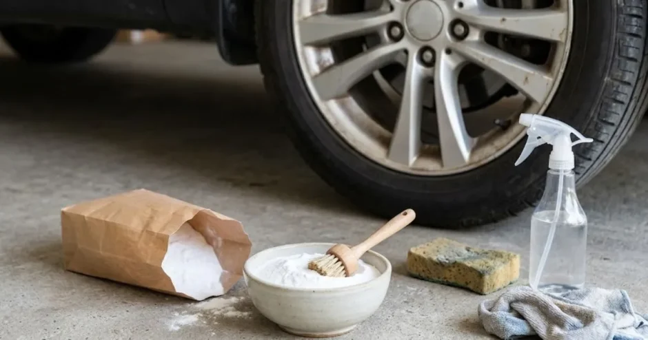 車のホイール汚れは重曹で落ちる？効果的なお手入れ方法と注意点を解説